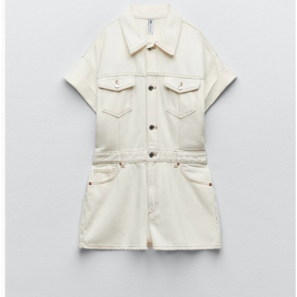 Zara denim romper